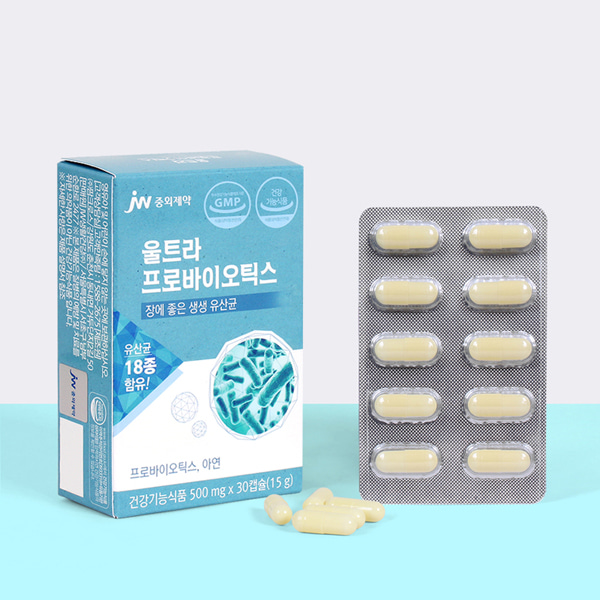 JW중외제약 울트라 프로바이오틱스 신바이오틱스 유산균 6박스 선물세트 (6개월분)