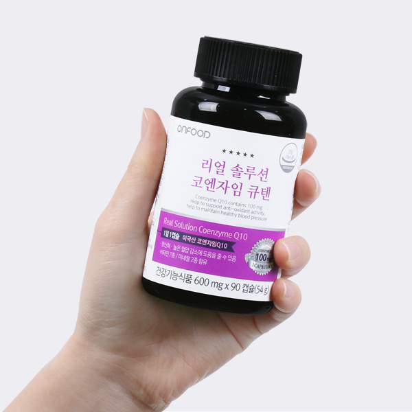 온푸드 리얼 솔루션 코엔자임Q10 항산화제 코큐텐 2병 선물세트 (6개월분)