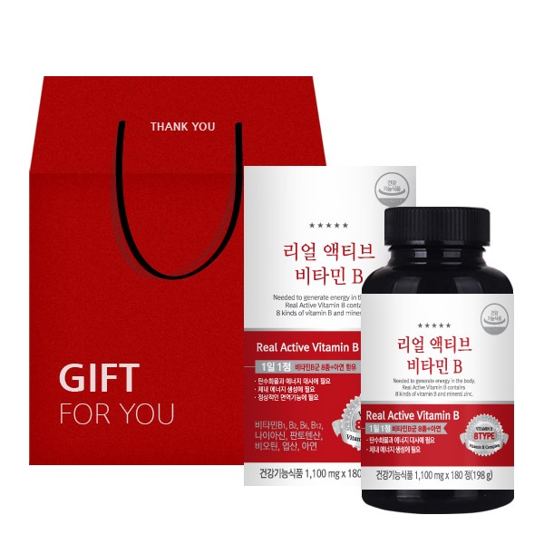 온푸드 리얼 액티브 비타민B 8종 1병 선물세트 (6개월분)