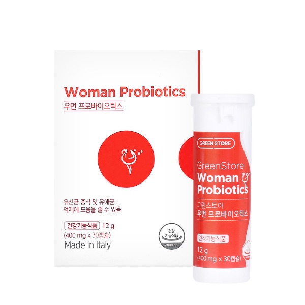그린스토어 우먼 프로바이오틱스 1병 30캡슐 크랜베리 유산균