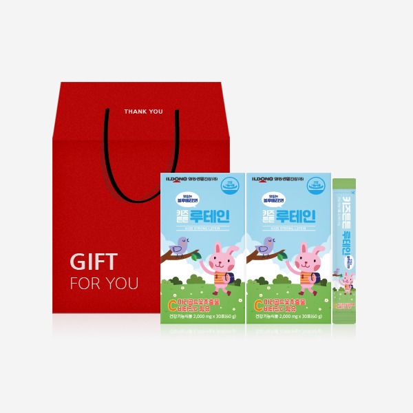 일동생활건강 키즈튼튼 루테인 어린이 눈건강 영양제 2박스 선물세트 (2개월분)